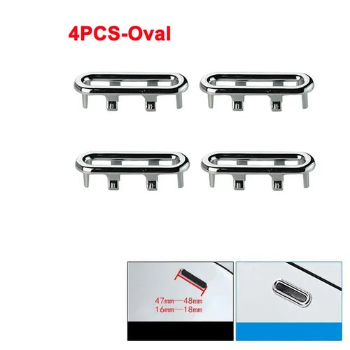 4Pcs Kitchen Bathroom Basin Circular Overflow Drain Cover Decoration