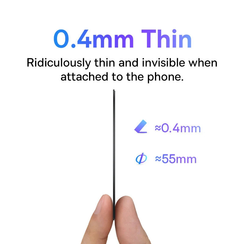 Baseus Magnetic Metal Plate Sticker Rings for Wireless Charger Phone