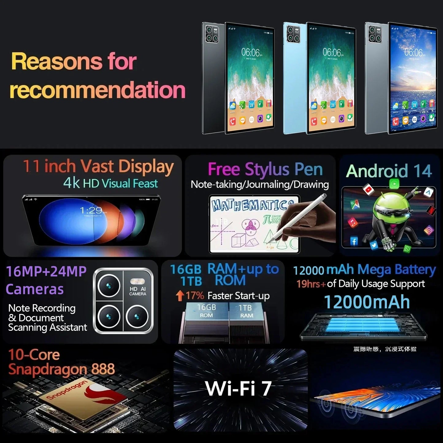 Global Version Original Xioami Pad 6S Pro Tablets PC 11inch HD 4K