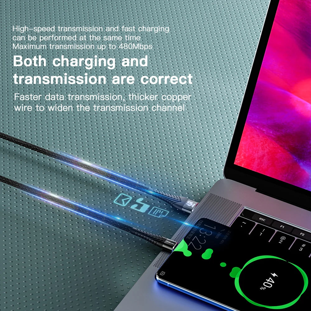 KEYSION 3A Micro USB Cable For Samsung S7 S6 Redmi Note 5 Fast