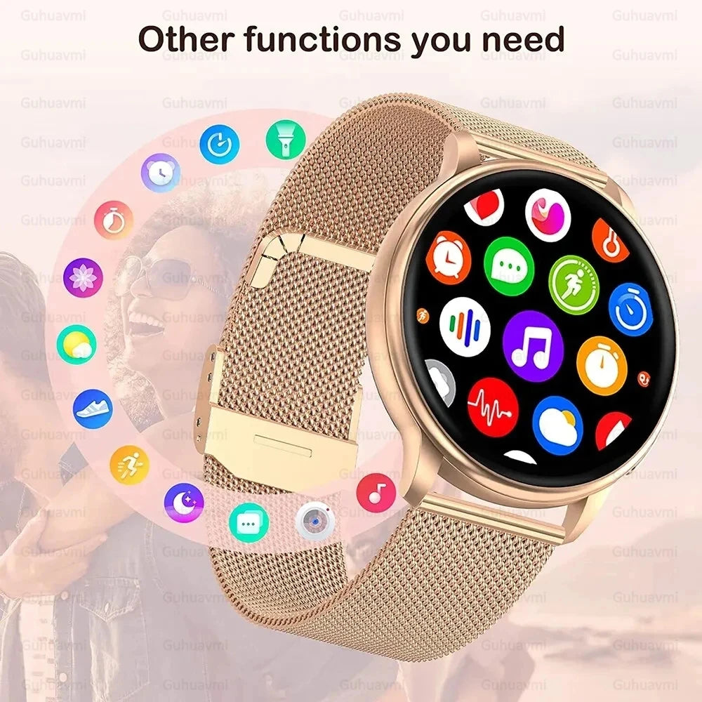 For XIAOMI HD Bluetooth Call Watch 2024 ECG Smart Watch Women AMOLED