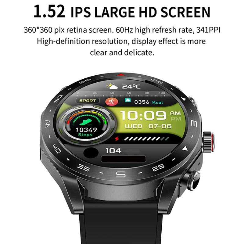2024 New Smart Watch TWS 2-in-1 Bluetooth Earphones HIFI 9D Sound