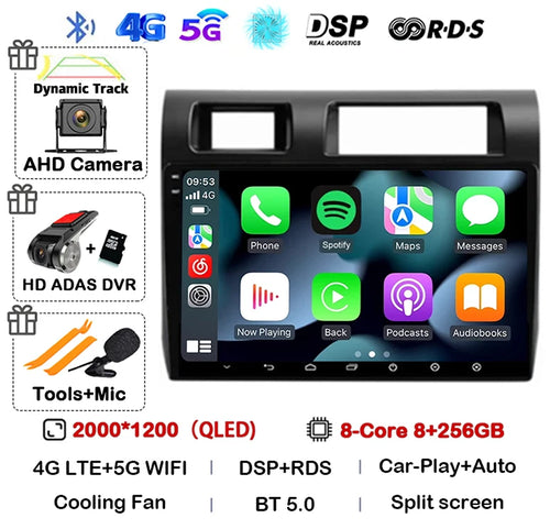 Android 14 Carplay Car Radio For Toyota Pickup Land Cruiser LC 70 79