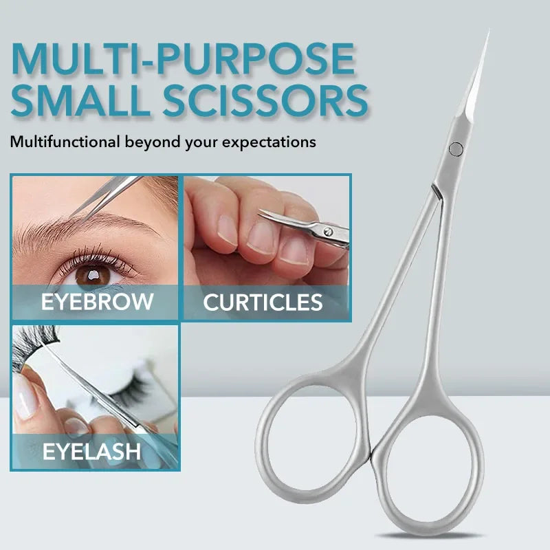 Stainless Steel Cuticle Scissors Dead Skin Remover For Nails Art