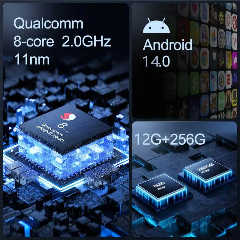 Android 14 Carplay Auto 2K Screen Car Radio Multimedia Player