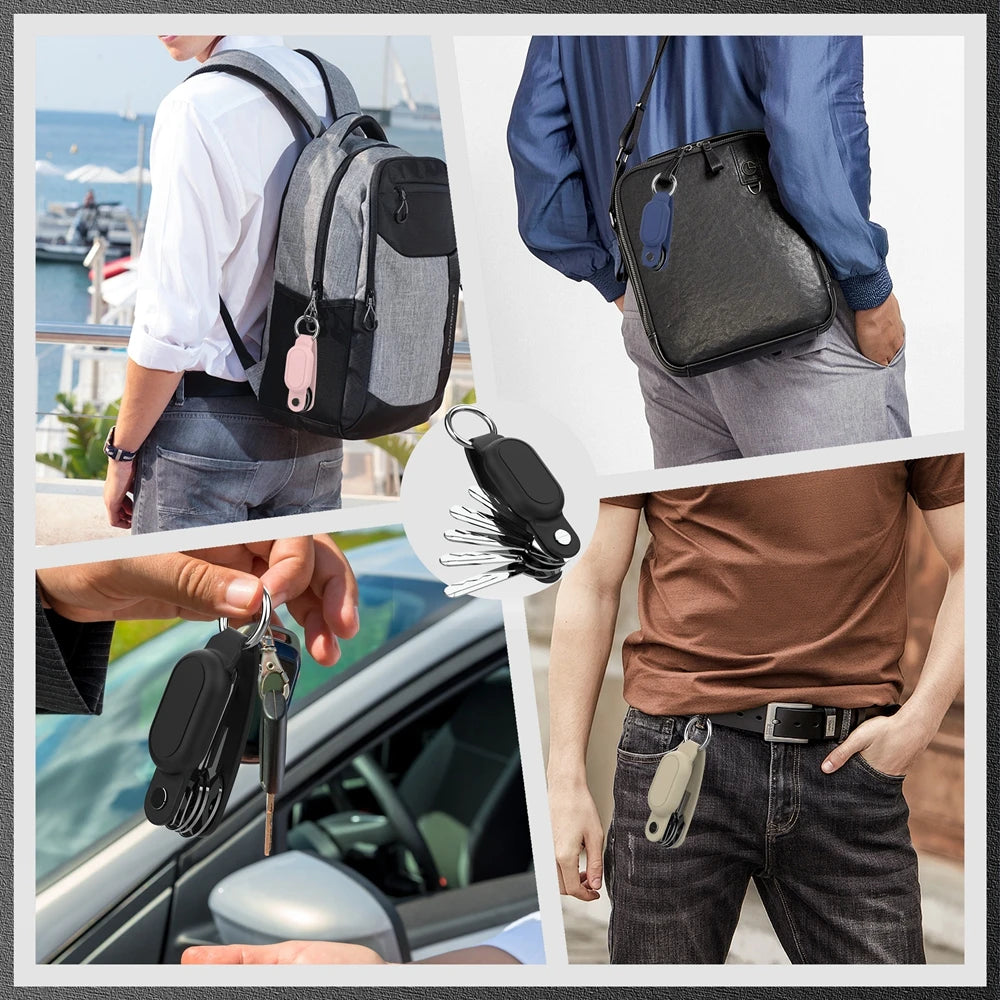 For Samsung Galaxy SmartTag 2 Locator Tracker Case Keychain