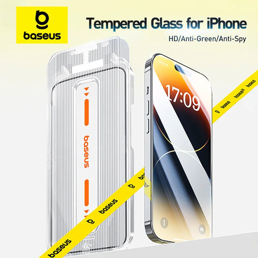 Baseus Screen Protector for iPhone 15 14 13 Pro Max Corning Glass Anti
