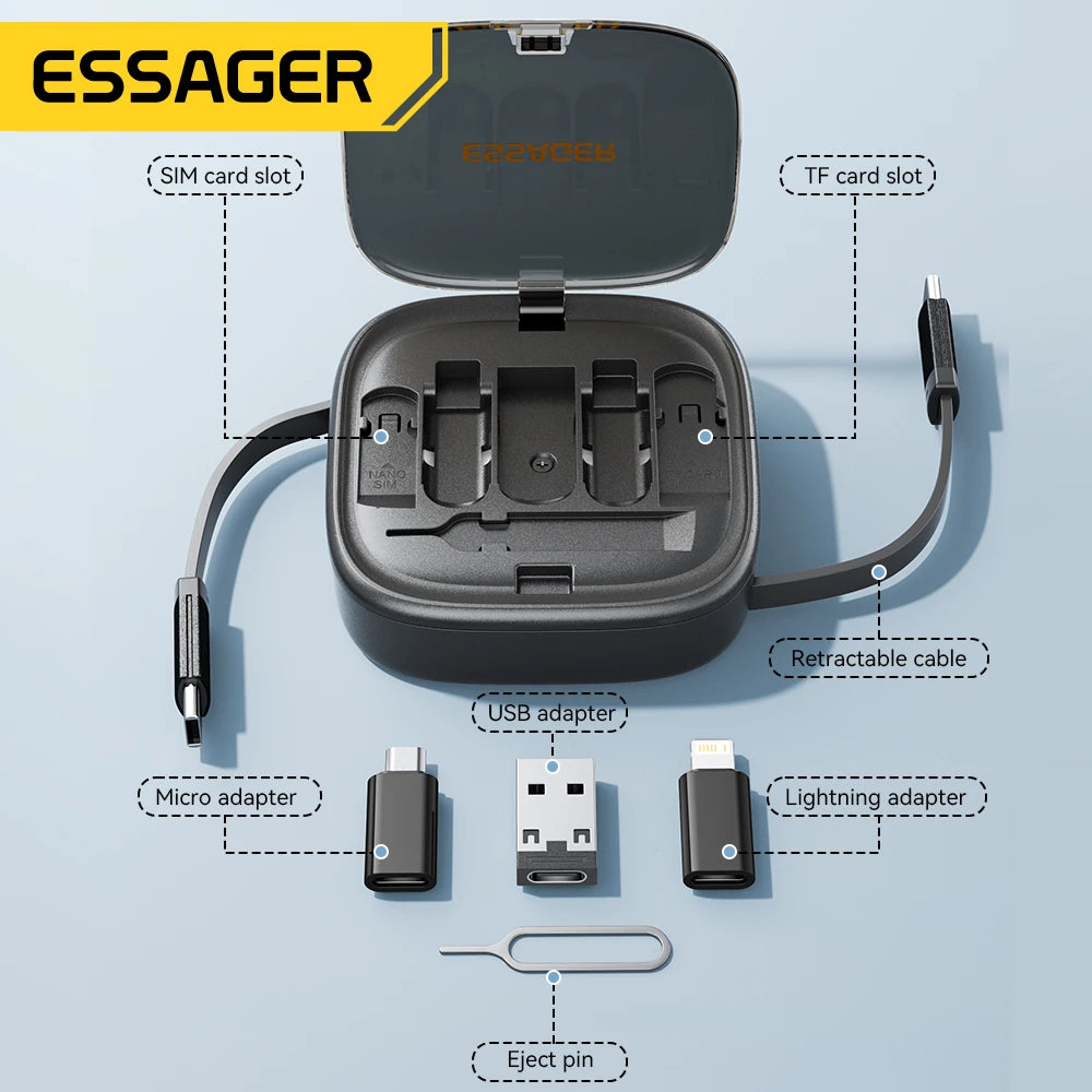 Essager USB C To Tpye C Cable PD 60W for Xiaomi Poco Fast Charging