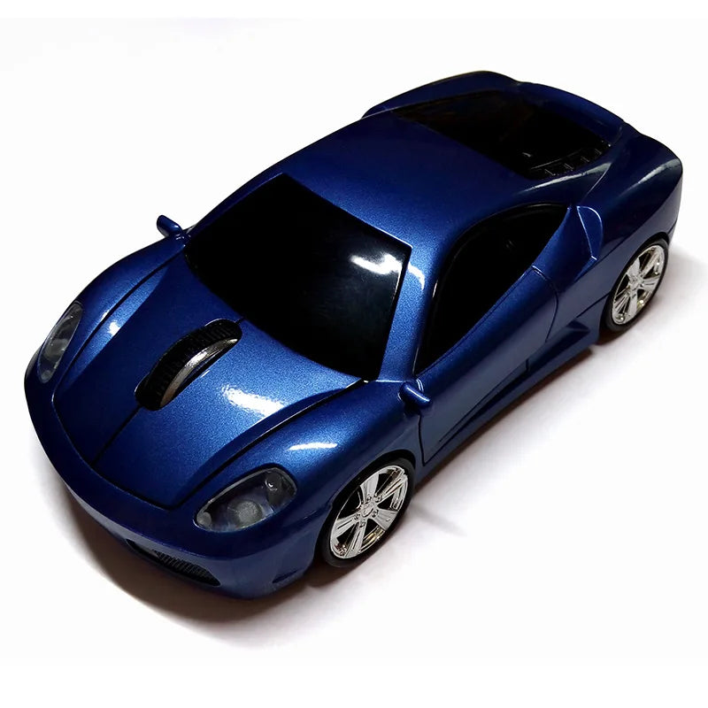 Racing Car Shaped Mouse USB Optical Wireless Mouse 1600DPI Mini 3D