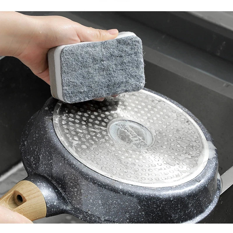 20pcs Double-sided Cleaning Sponges Pan Pot Cleaning and Maintenance