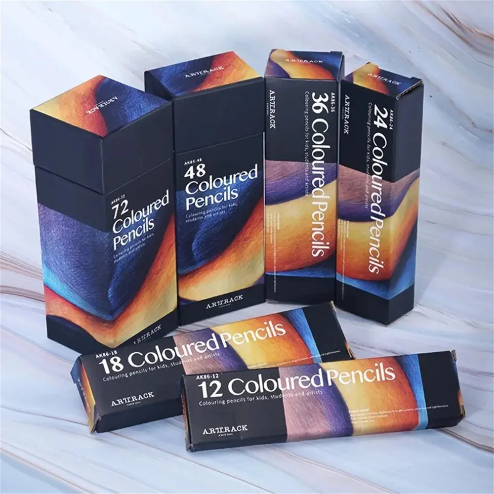 Vibrant Professional Color Oil Pencil Set - Smooth Blending, Hexagon