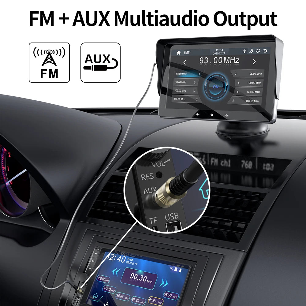 Universal 7inch Car Radio Multimedia Video Player Wireless Carplay And