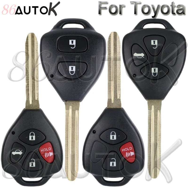 86AUTOK Remote Key Shell For Toyota Camry RAV4 Yaris Corolla Avalon