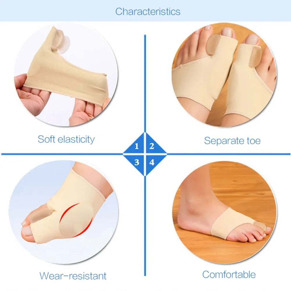Toe Separator Hallux Valgus Bunion Corrector Orthotics Feet Bone Thumb
