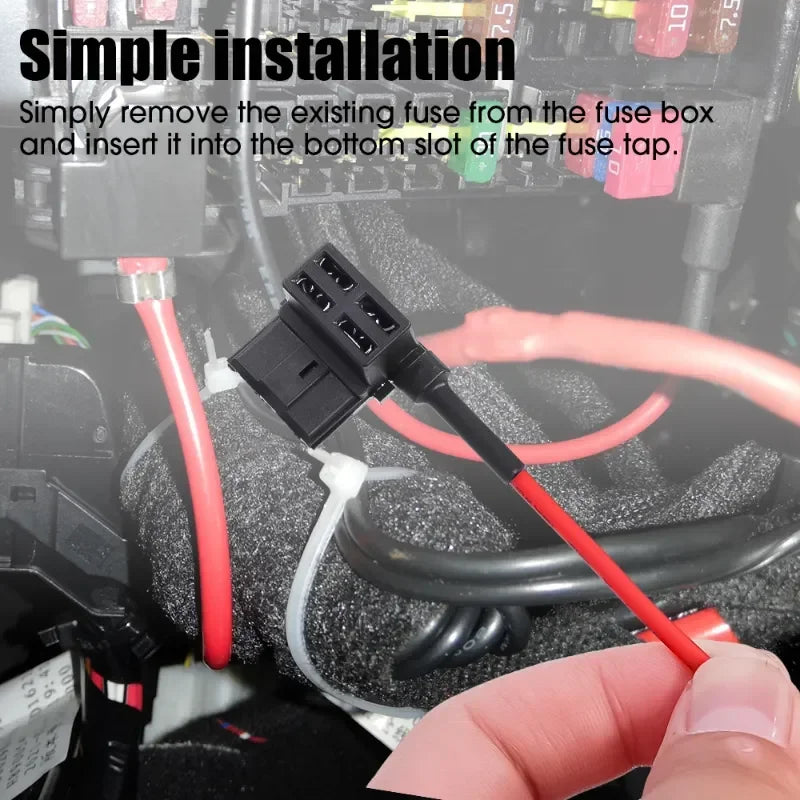 12V 24V Car Fuse Blades Holder Circuit Adapter Protector Splitter ATM