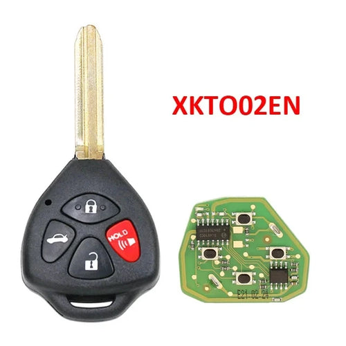 3PCS Xhorse XK Series Wire Universal Remote Key XKTO02EN XKTO03EN