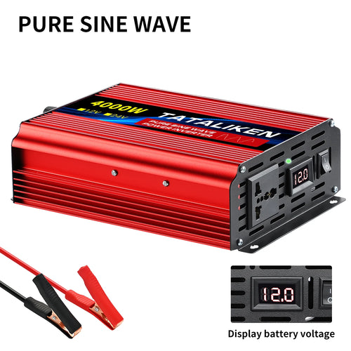Pure Sine Wave Inverter 1000W-4000W DC 12V/24V to AC 220V 50hz Power
