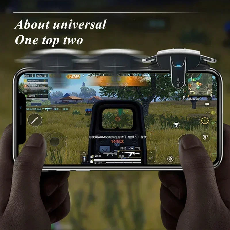 MEMO AK05 4 Finger Mobile Phone Sensitive Game Trigger for PUBG Aim