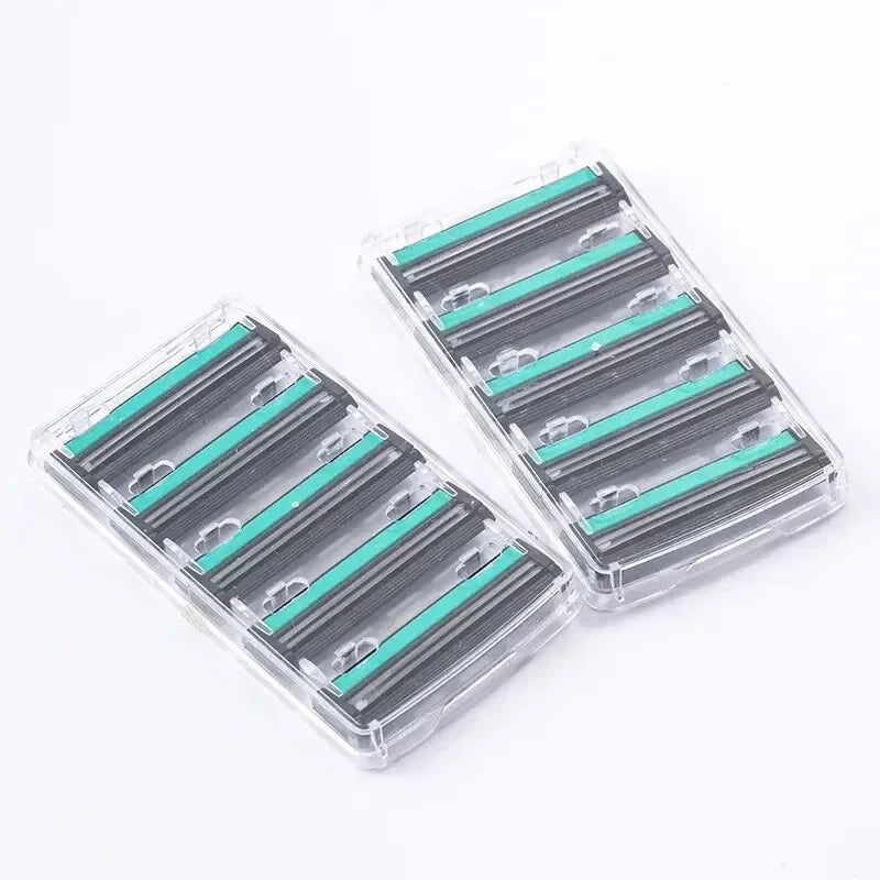 Double Razor Blades Replaceable Heads Old Manual Fine Razor Men's