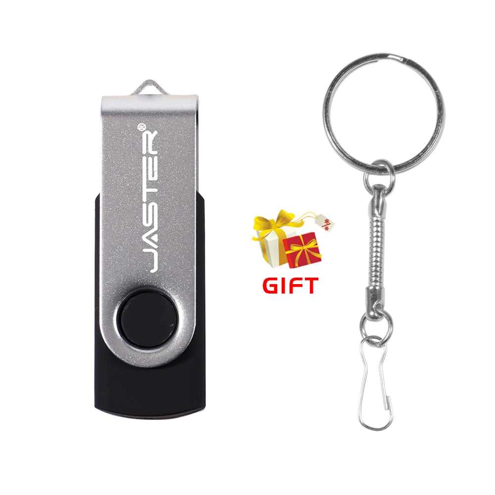 Jaster Pendrive 64GB Memory Stick for PC Mobile 64GB 2.0 Metal USB