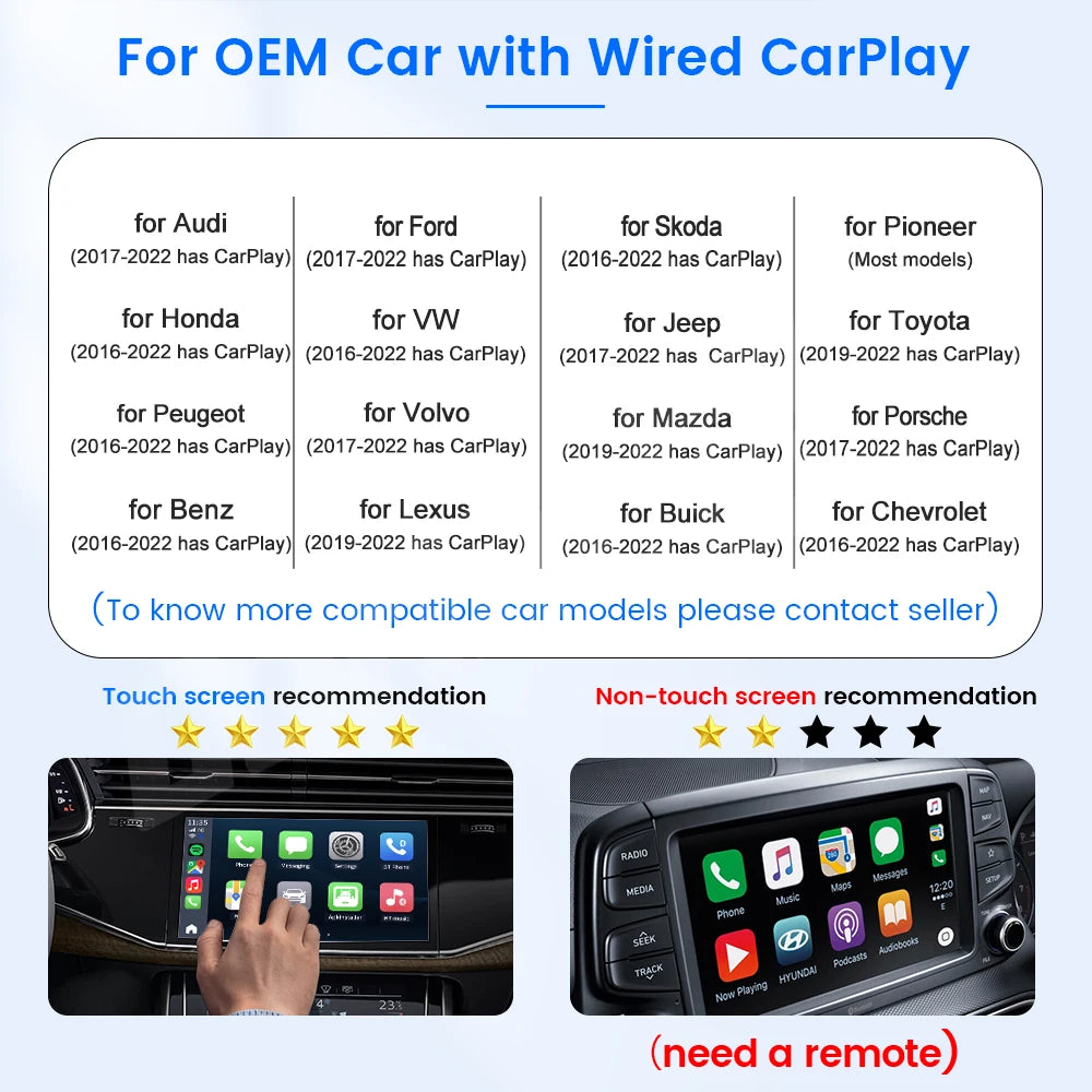 CarlinKit CarPlay Ai TV Box Android 13 QCM6125 Wireless CarPlay