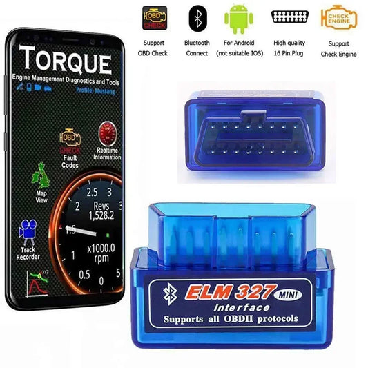 OBD 2 ELM327 Car Detector Bluetooth-compatible Interface V2.1 V1.5