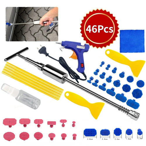 Auto Paintless Dent Repair Tools EU Plug Glue Gun Car Dent Repair Kit