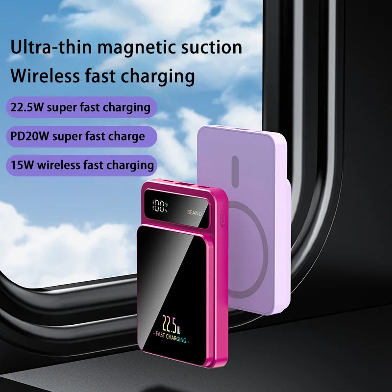 Lenovo 50000mAh Magnetic Wireless Charger Power Bank Portable External