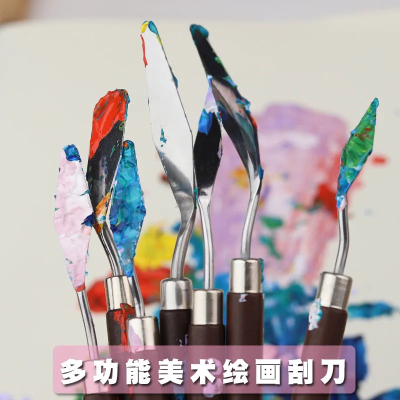 1/3/5/7Pcs/Set Stainless Steel Oil Painting Knife Artist Spatula Art