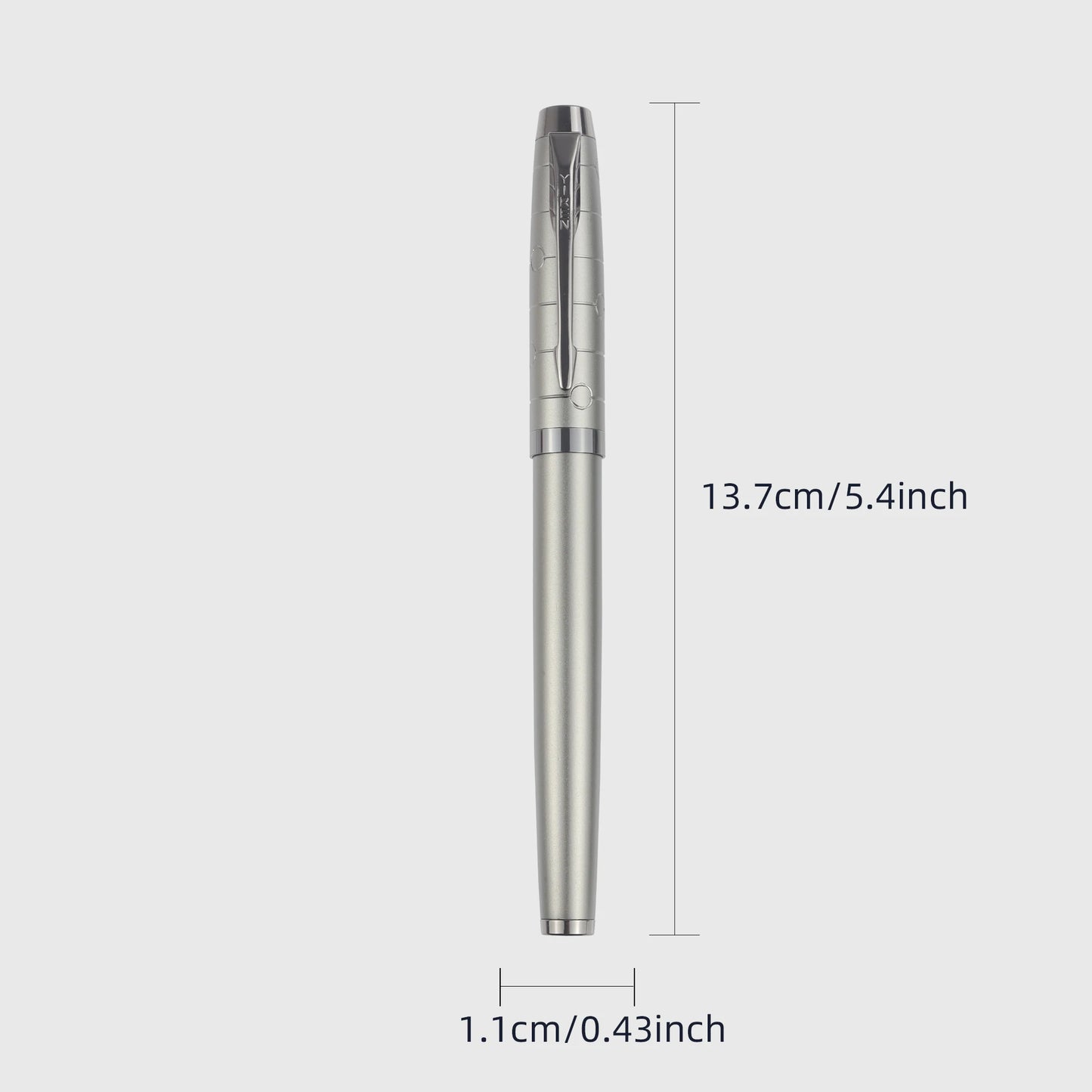 1 PC Fountain Pen, Professional Gunmetal Metal Pen, Stylish and