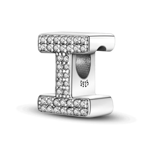 26 Letters Charm Beads Fit For Pandora 925 Sterling Silver Bracelet