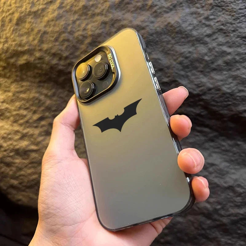 For iPhone 16 Pro Max Case Bat Spider Pattern Matte Texture Phone Case