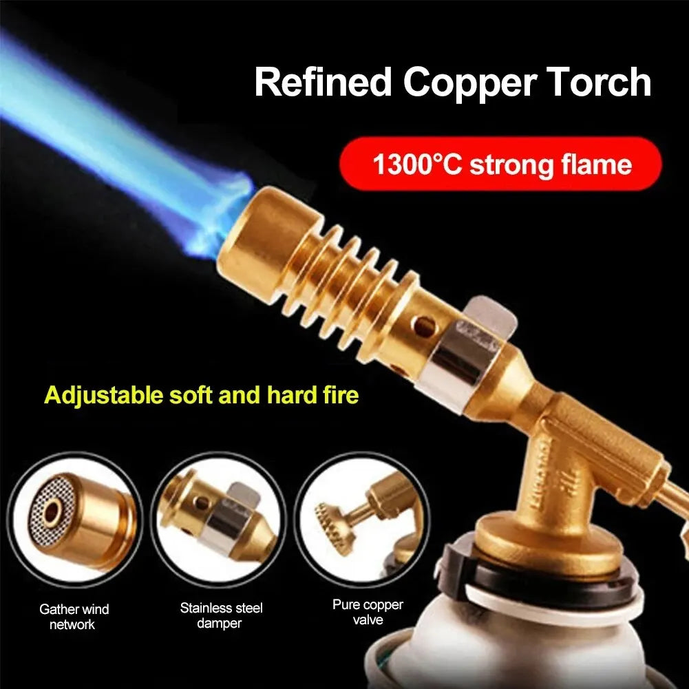 Gas Burner Welding Torch Portable Blowtorch Copper High Temperature