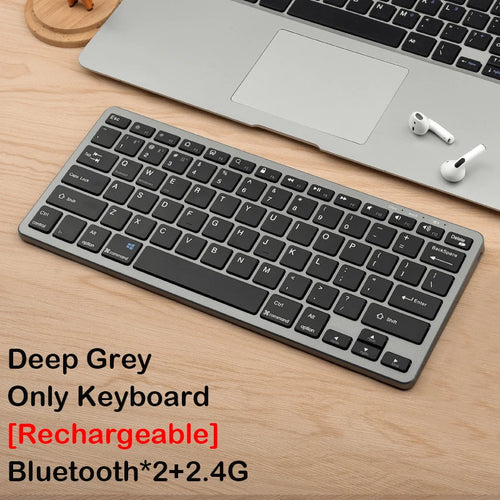 Bluetooth 5.0 & 2.4G Wireless Keyboard and Mouse Combo Mini Multimedia