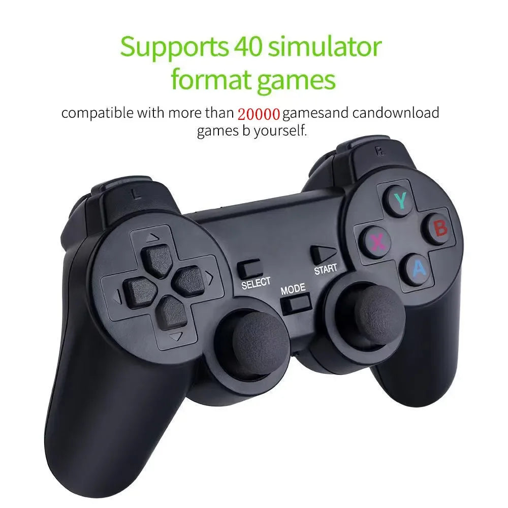 Video Game Console 2.4G Double Wireless Controller Game Stick 4K 20000