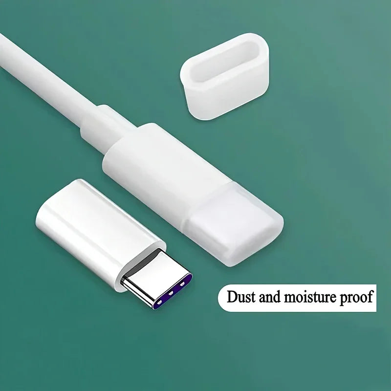 20/1PCS Dust Plug Protective Cover For Android Type C Male Charger
