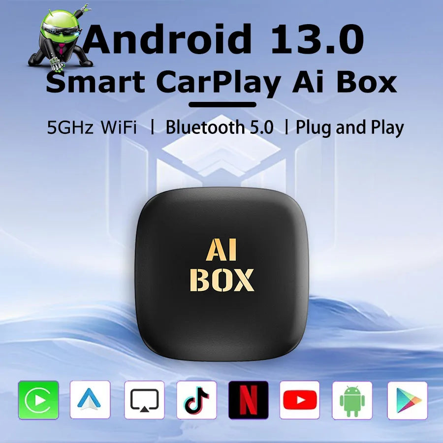 2024 Hot CarPlay Ai Tv Box 2+32GB Android 13 Support Netflix YouTube