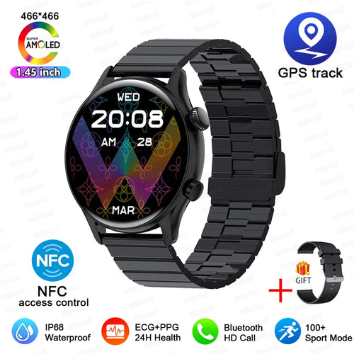 For XIAOMI HD Bluetooth Call Watch 2024 ECG Smart Watch Women AMOLED