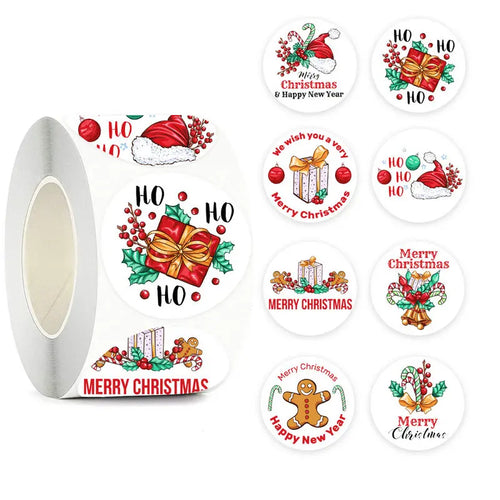 Christmas gift stickers decorative sealing sticker Merry Christmas
