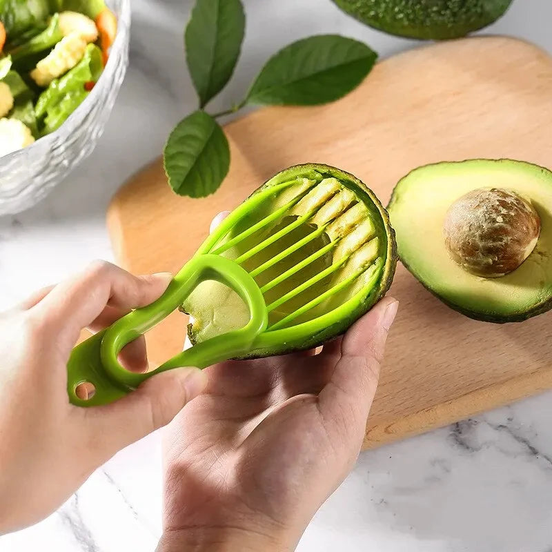 Multifunctional Avocado Cutter Corer Butter Fruit Slicer Peeler Pulp
