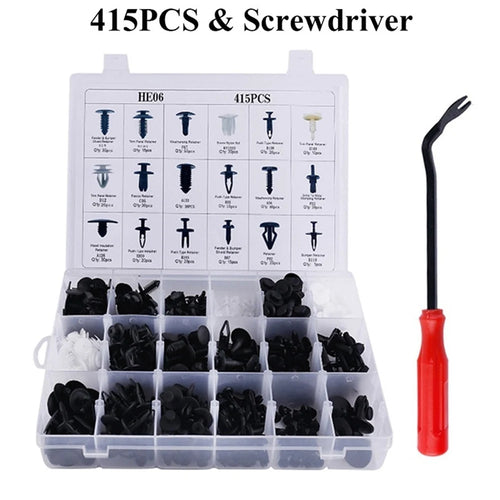415/100/50 Pcs Universal Car Bumper Retainer Clips Fender Hole Rivets