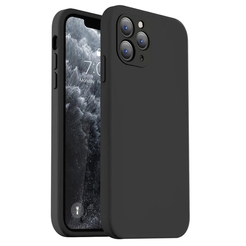 Black Shockproof Silicone TPU Phone Case For Iphone 11 12 13 14 15 Pro