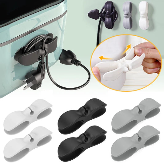 3-6pcs Cord Winder Organizer for Kitchen Appliance Cord Wrapper Cable