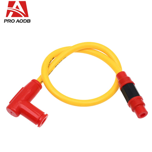 Universal Motorcycle Ignition Coil Spark Plug Iridium Power Cable For