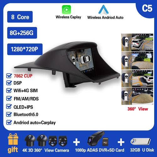 Car Radio Carplay For Ford Fiesta  Mk 6 2008-2019  Android