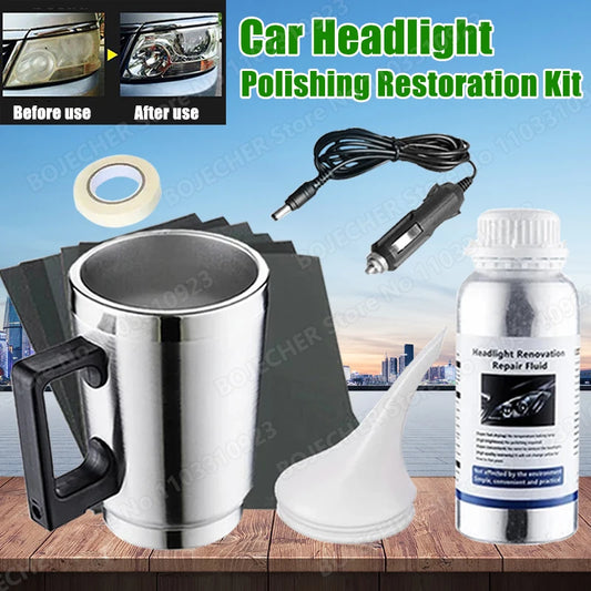 Car Headlight Polishing Kit 100ML/50ML Headlight Restoration Liquid