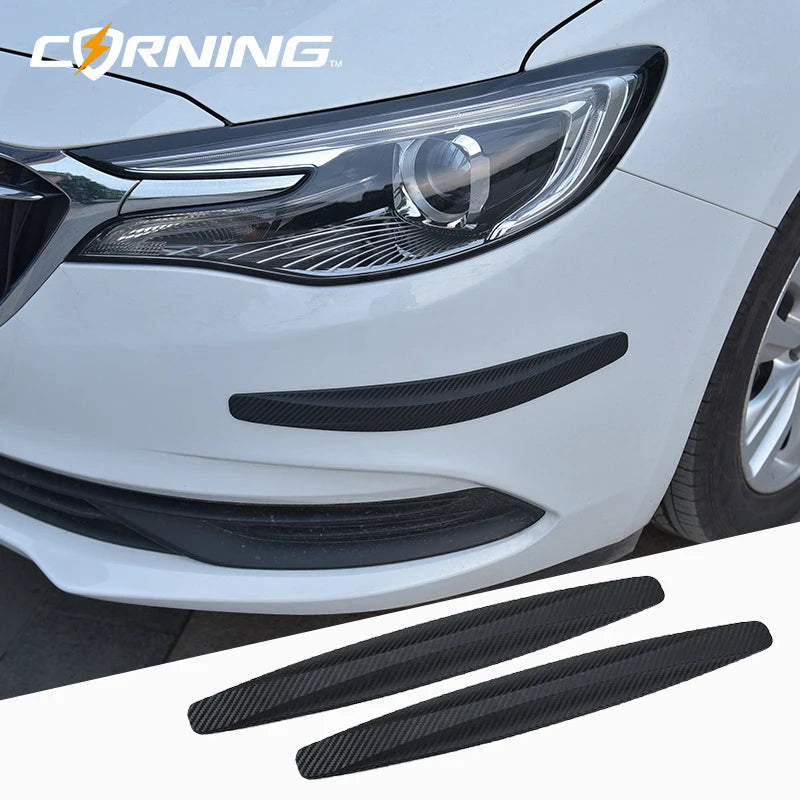 Carbon Fiber Car Front And Rear Bumpers Anti Collision Strips Exterior