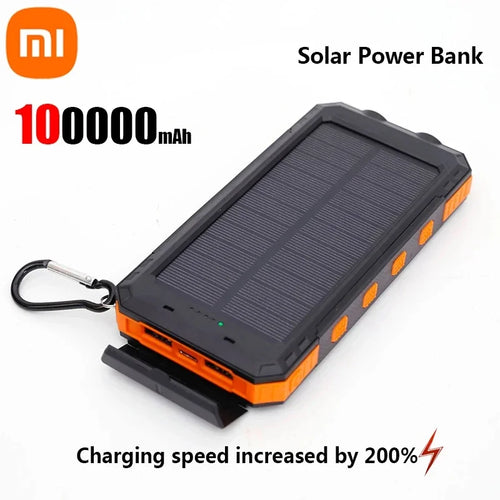 Xiaomi Solar 200000mAh Power Bank Portable Large Capacity Charger
