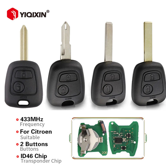 433MHz Remote Car Key For Citroen C1 C2 C3 Saxo Xsara Picasso Berlingo