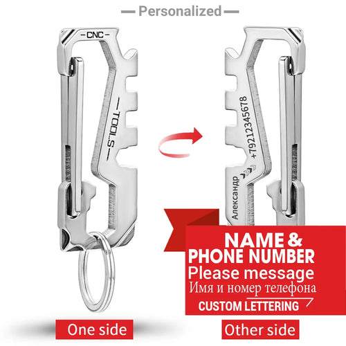 Stainless Steel Keychains Personalized Custom Lettering Keyrings